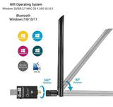 Darrahopens Electronics > Computers & Tablets > Desktops & Accessories OXHORN UW-1300B USB AC1300 + Bluetooth 5.0 Adapter
