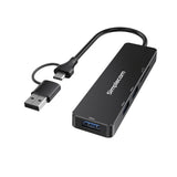Darrahopens Electronics > Computers & Tablets > Desktops & Accessories Simplecom CH365C SuperSpeed 3-Port USB Hub with SD MicroSD Card Reader USB-A and USB-C Dual Connector