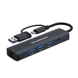 Darrahopens Electronics > Computers & Tablets > Desktops & Accessories Simplecom CHN436 USB-C and USB-A to 4-Port USB HUB with Gigabit Ethernet Adapter