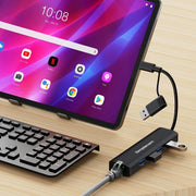 Darrahopens Electronics > Computers & Tablets > Desktops & Accessories Simplecom CHN436 USB-C and USB-A to 4-Port USB HUB with Gigabit Ethernet Adapter