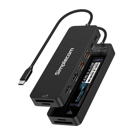 Darrahopens Electronics > Computers & Tablets > Desktops & Accessories Simplecom CHT595 9-in-1 USB-C Multiport Docking Station with NVMe M.2 Enclosure