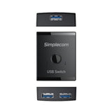 Darrahopens Electronics > Computers & Tablets > Desktops & Accessories Simplecom KM125 Bi-Directional 2-Way USB 3.0 Switch 1 In 2 Out (2 In 1 Out) 5Gbps
