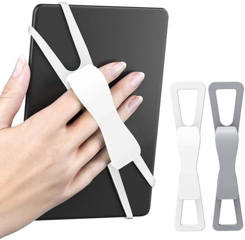 Darrahopens Electronics > Computers & Tablets > Tablets & Cases 2-Pack Hand Rests for E-Readers & Tablets - Non-Slip & Comfortable to Hold - Suitable for 4.7-8 Inch Screens - White + Gray