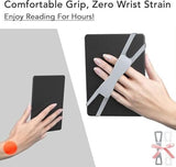 Darrahopens Electronics > Computers & Tablets > Tablets & Cases 2-Pack Hand Rests for E-Readers & Tablets - Non-Slip & Comfortable to Hold - Suitable for 4.7-8 Inch Screens - White + Gray