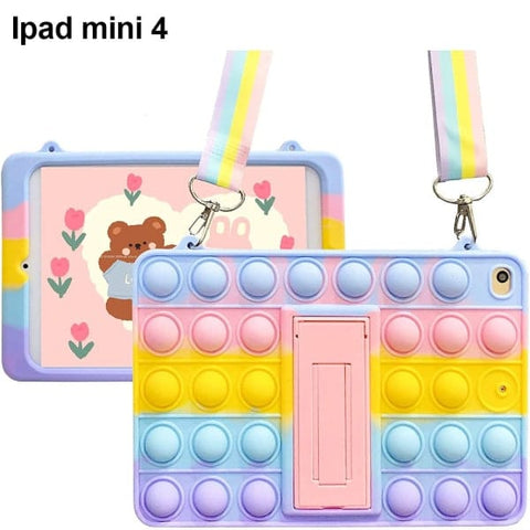 Darrahopens Electronics > Computers & Tablets > Tablets & Cases Compatible with iPad Mini 4 Tablet Case Bear Head Color with Lanyard