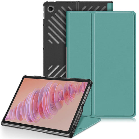 Darrahopens Electronics > Computers & Tablets > Tablets & Cases Protective Stand for Lenovo Tab Plus 11.5 inch TB351FU with Heat Dissipation in Leather Blackish Green