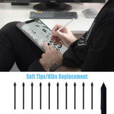 Darrahopens Electronics > Computers & Tablets > Tablets & Cases S Pen Nibs 10pcs Black for Samsung Galaxy Tab S6 S7 S7 Plus S8 S8 Plus with Installation Tool