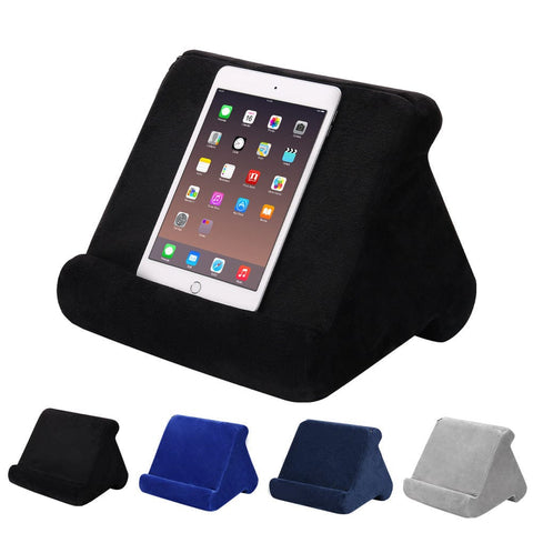 Darrahopens Electronics > Computers & Tablets > Tablets & Cases Tablet Pillow Holder Foldable Soft Navy Pillow Tablet Stand Compatible with All Tablets Portable Adjustable Viewing Stand