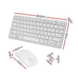 Darrahopens Electronics > Computers & Tablets Wireless Keyboard and Mouse Combo Bluetooth Set for PC Laptop Phone Tablet 78 Keys White