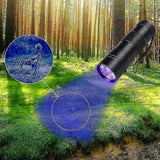 Darrahopens Electronics > Gadgets > Metal Detectors 12 LED UV Flashlight Purple Ultraviolet Torch for Detection or Cleaning Use