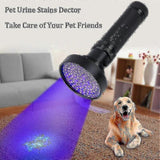 Darrahopens Electronics > Gadgets > Metal Detectors 51 LED UV Flashlight Purple Light Torch for Pet Stain Detection and Inspection