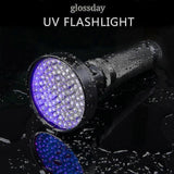 Darrahopens Electronics > Gadgets > Metal Detectors 51 LED UV Flashlight Purple Light Torch for Pet Stain Detection and Inspection