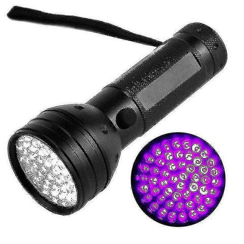 Darrahopens Electronics > Gadgets > Metal Detectors 51 LED UV Flashlight Purple Light Torch for Pet Stain Detection and Inspection