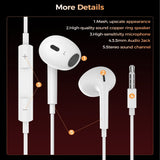 Darrahopens Electronics > Headphones and Earphones > In Ear Headphones & Earbuds Choetech OC-A016 3.5mm lateral in ear Stereo sound Wired Headphones White