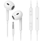 Darrahopens Electronics > Headphones and Earphones > In Ear Headphones & Earbuds Choetech OC-A016 3.5mm lateral in ear Stereo sound Wired Headphones White