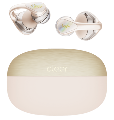 Darrahopens Electronics > Headphones and Earphones > In Ear Headphones & Earbuds Cleer Bridge Clip On Open Ear Bluetooth Earbuds, Dolby Spatial Audio,Cream In Australia - Darrahopens