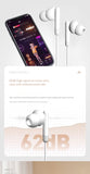 Darrahopens Electronics > Headphones and Earphones > In Ear Headphones & Earbuds Colorful QK01 Wired karaoke headphones-White
