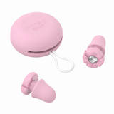 Darrahopens Electronics > Headphones and Earphones > In Ear Headphones & Earbuds Pink Luxury Diamond-Encrusted Noise Reduction Earplugs with Anti-Lost Lanyard - Soft Silicone Sleep & Study Ear Plugs for Comfortable Silence