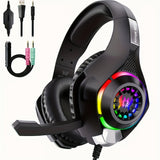 Darrahopens Electronics > Headphones and Earphones > Over Ear Headphones Gaming Headset PC PS4 PS5 Xbox RGB