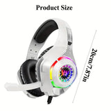 Darrahopens Electronics > Headphones and Earphones > Over Ear Headphones Gaming Headset with Mic & LED Lights