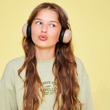 Darrahopens Electronics > Headphones and Earphones > Over Ear Headphones Kreafunk Kids Buzz Bluetooth Headphones W/ Anc - Ivory Sand