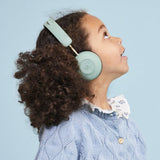 Darrahopens Electronics > Headphones and Earphones > Over Ear Headphones Kreafunk Kids Buzz Junior Bluetooth Headphones - Dusty Green