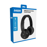 Darrahopens Electronics > Headphones and Earphones > Over Ear Headphones Laser Foldable Bluetooth Headphones with Mic Black