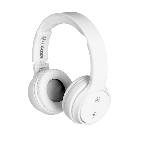 Darrahopens Electronics > Headphones and Earphones > Over Ear Headphones Laser Foldable Bluetooth Headphones with Mic Bright White