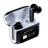 Darrahopens Electronics > Headphones and Earphones > Over Ear Headphones Laser TWS Earbuds ANC with Touch Display Black