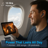 Darrahopens Electronics > Headphones and Earphones > Over Ear Headphones Laser TWS Earbuds ANC with Touch Display Black