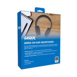 Darrahopens Electronics > Headphones and Earphones > Over Ear Headphones Laser Wired Headphones with 40mm Drivers Black