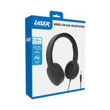 Darrahopens Electronics > Headphones and Earphones > Over Ear Headphones Laser Wired Headphones with 40mm Drivers Black