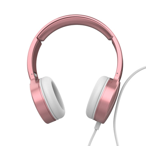 Darrahopens Electronics > Headphones and Earphones > Over Ear Headphones Laser Wired Headphones with 40mm Drivers Rose Gold