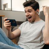Darrahopens Electronics > Headphones and Earphones > Over Ear Headphones Laser Wireless Gaming ANC Earphones Black
