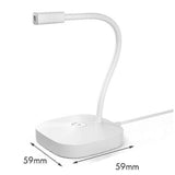 Darrahopens Electronics > Headphones and Earphones > Over Ear Headphones LED USB Desktop Microphone - Condenser Mic with Base for PC, Streaming, Podcast