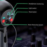 Darrahopens Electronics > Headphones and Earphones > Over Ear Headphones RGB USB Condenser Microphone - Gaming Laptop Recording Microphone