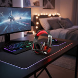 Darrahopens Electronics > Headphones and Earphones > Over Ear Headphones Stereo Gaming Headset with Mic for PS4 PS5 Xbox