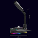 Darrahopens Electronics > Headphones and Earphones > Over Ear Headphones USB Computer Microphone - Wired Condenser Mic for Office, Gaming, Conference