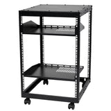 Darrahopens Electronics > Headphones and Earphones > Over Ear Headphones VEVOR 15U Open Frame Server Rack, 23-40 in Adjustable Depth, Free Standing or Wall Mount Network Server Rack, 4 Post AV Rack with Casters, Holds All Your Networking IT Equipment AV Gear Router Modem