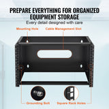 Darrahopens Electronics > Headphones and Earphones > Over Ear Headphones VEVOR 6U Wall Mount Network Rack, 14 in/355.6 mm Depth, 50 lbs/22.68 kg Max Weight Capacity Wall Mount Server Rack with Cage Nuts, 19"/482.6 mm for Shallow Server IT Equipment and Network Switches