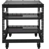 Darrahopens Electronics > Headphones and Earphones > Over Ear Headphones VEVOR 9U Open Frame Server Rack, 584.2 to 1016 mm Adjustable Depth, Free Standing or Wall Mount Network Server Rack with 360° Casters, Heavy Duty 4 Post Holds All Your Networking IT Equipment AV Gear