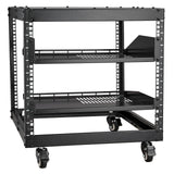 Darrahopens Electronics > Headphones and Earphones > Over Ear Headphones VEVOR 9U Open Frame Server Rack, 584.2 to 1016 mm Adjustable Depth, Free Standing or Wall Mount Network Server Rack with 360° Casters, Heavy Duty 4 Post Holds All Your Networking IT Equipment AV Gear
