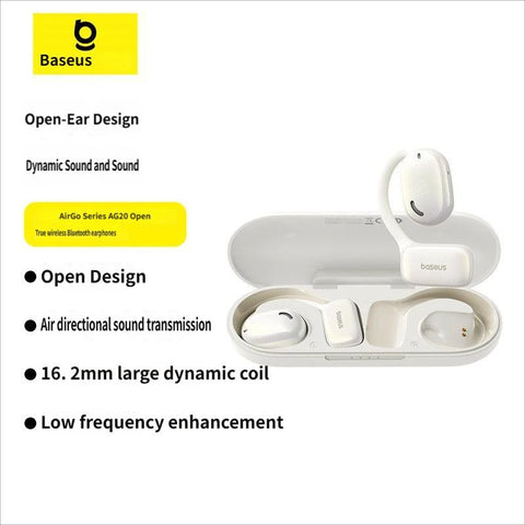 Darrahopens Electronics > Headphones and Earphones > Wireless Headphones & Earbuds Baseus AG20 Bluetooth headset-White