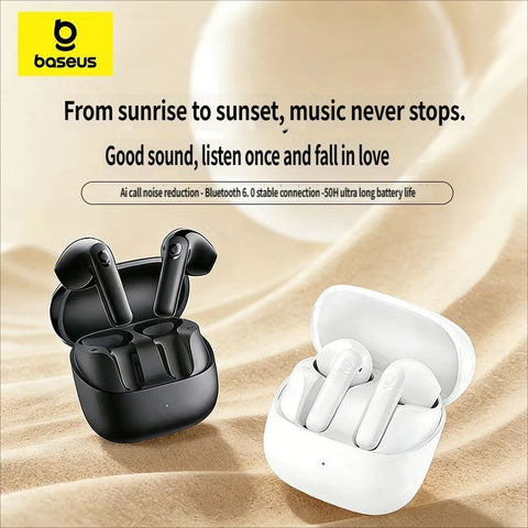 Darrahopens Electronics > Headphones and Earphones > Wireless Headphones & Earbuds Baseus BS1 Bluetooth headset-White