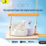 Darrahopens Electronics > Headphones and Earphones > Wireless Headphones & Earbuds Baseus E18 Bluetooth headset-Purple