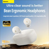 Darrahopens Electronics > Headphones and Earphones > Wireless Headphones & Earbuds Baseus E18 Bluetooth headset-White
