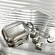 Darrahopens Electronics > Headphones and Earphones > Wireless Headphones & Earbuds Electroplated solid color shell + 3 heart pendants AirPods Pro