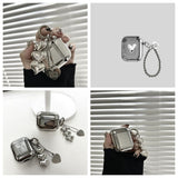 Darrahopens Electronics > Headphones and Earphones > Wireless Headphones & Earbuds Electroplated solid color shell + 3 heart pendants AirPods Pro 2