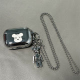 Darrahopens Electronics > Headphones and Earphones > Wireless Headphones & Earbuds Laser Engraved HAPPY Bear + Matching Keychain Apple AirPods pro2