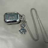 Darrahopens Electronics > Headphones and Earphones > Wireless Headphones & Earbuds Laser Engraved HAPPY Bear + Matching Keychain + Necklace AirPods pro